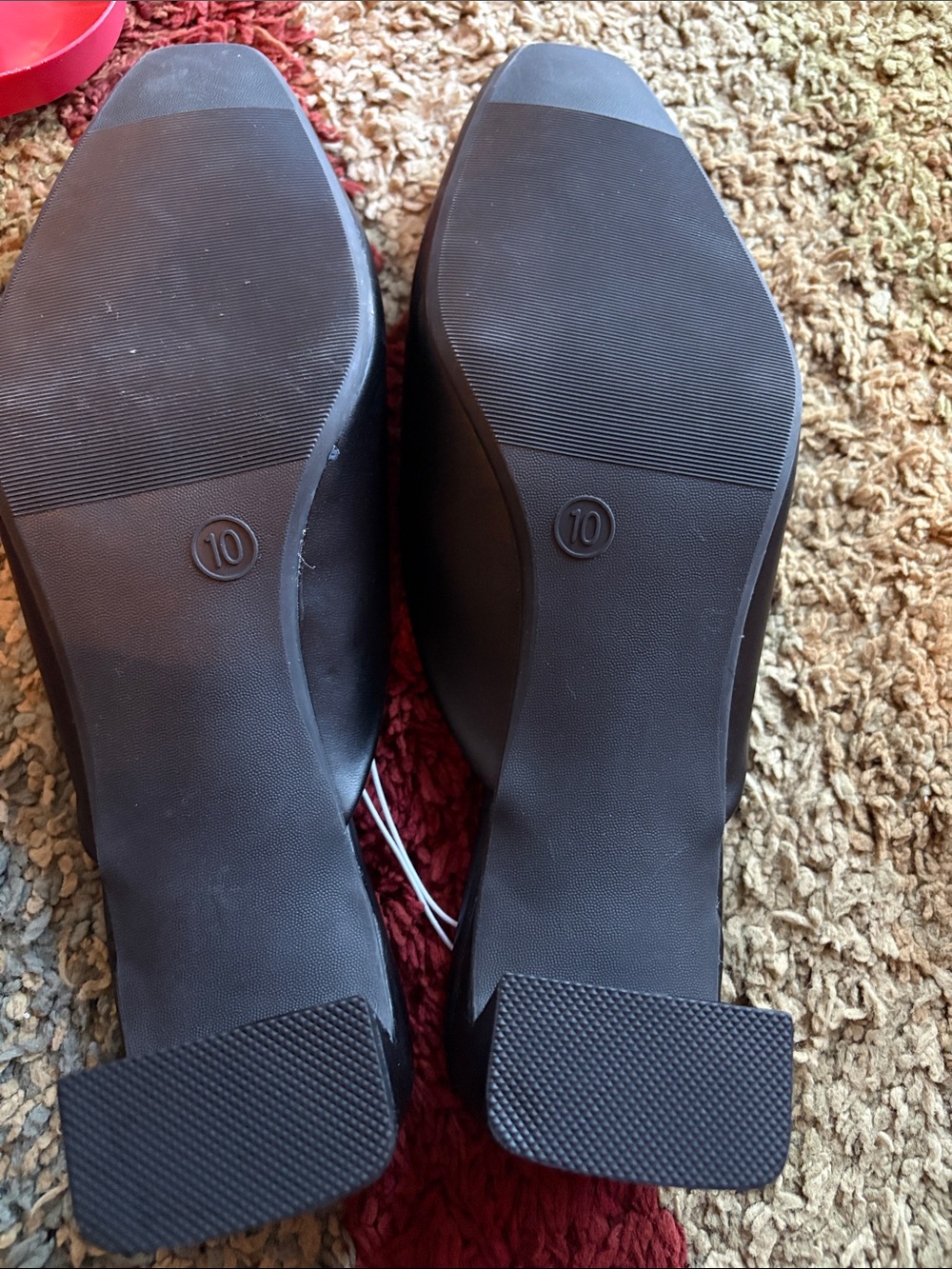 Ophelia Roe Black Square-Toe Slide Mules - Picture 3 of 5